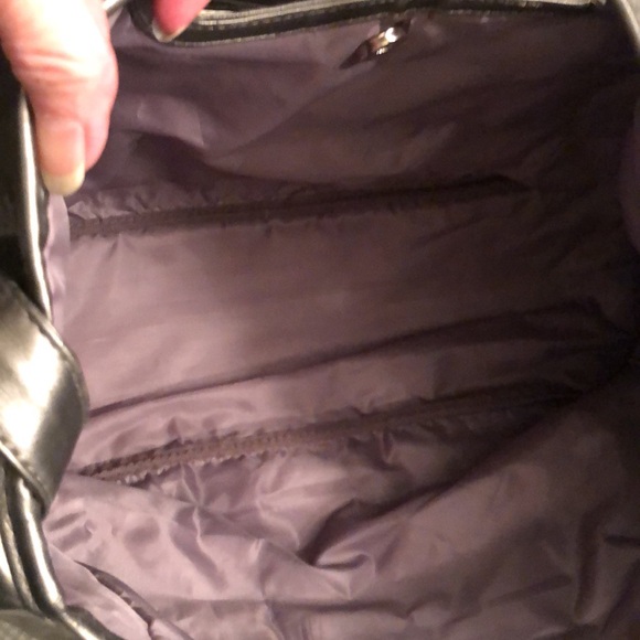 Vintage 80’s/90’s KENRA Metallic Grey Promo Bag Clutch Shoulder Tote - #OS020 - Picture 4 of 11